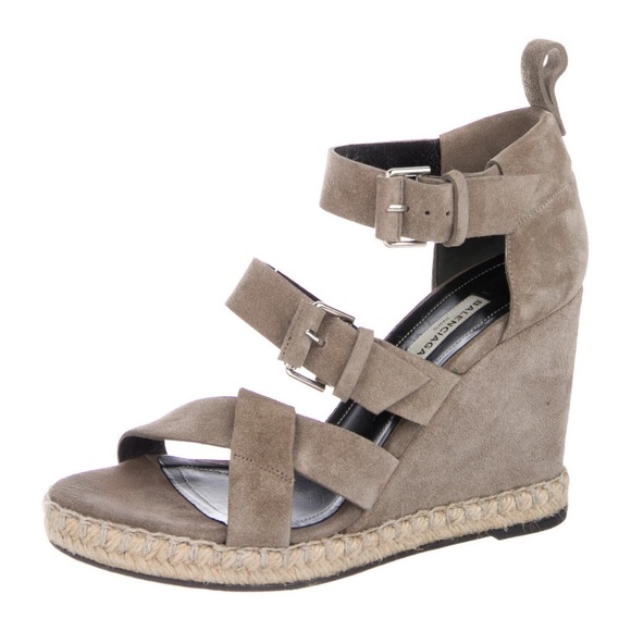 Authentic balenciaga wedge heels size 9 fits like 8 1/2 - Picture 2 of 5